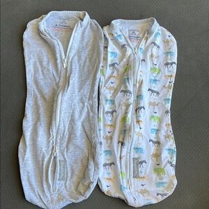 SwaddleMe Cozy Gray and Blue Sleep Sacks